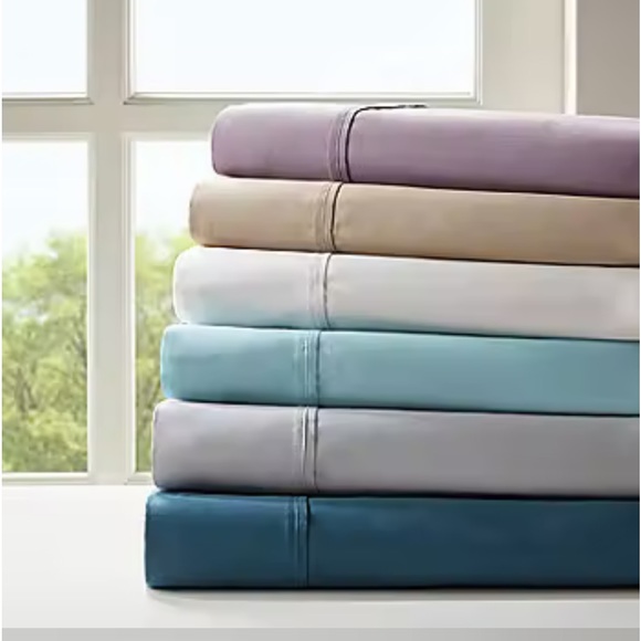 NEW: Madison Park 800tc Sateen Easy Care Wrinkle Resistant Sheet Set in Queen - Picture 2 of 6